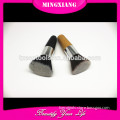 Wooden handle makeup brush / flat top kabuki brush